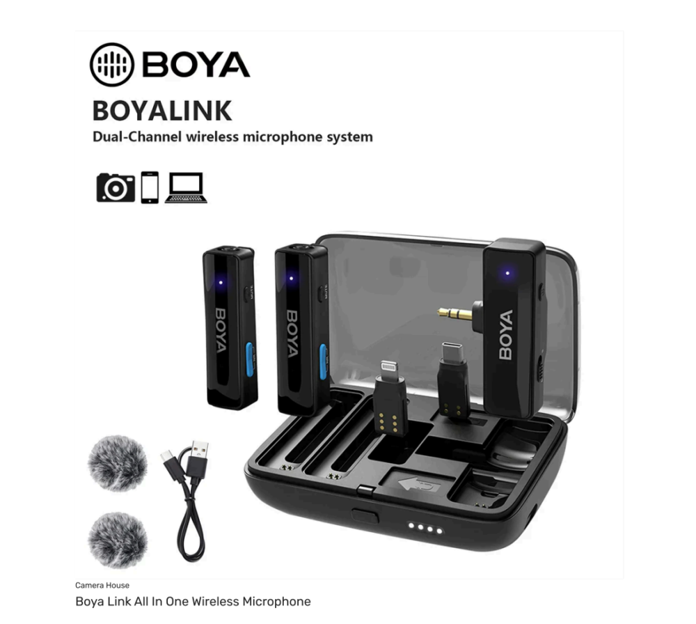 Boya Link All in One Wireless Microphone